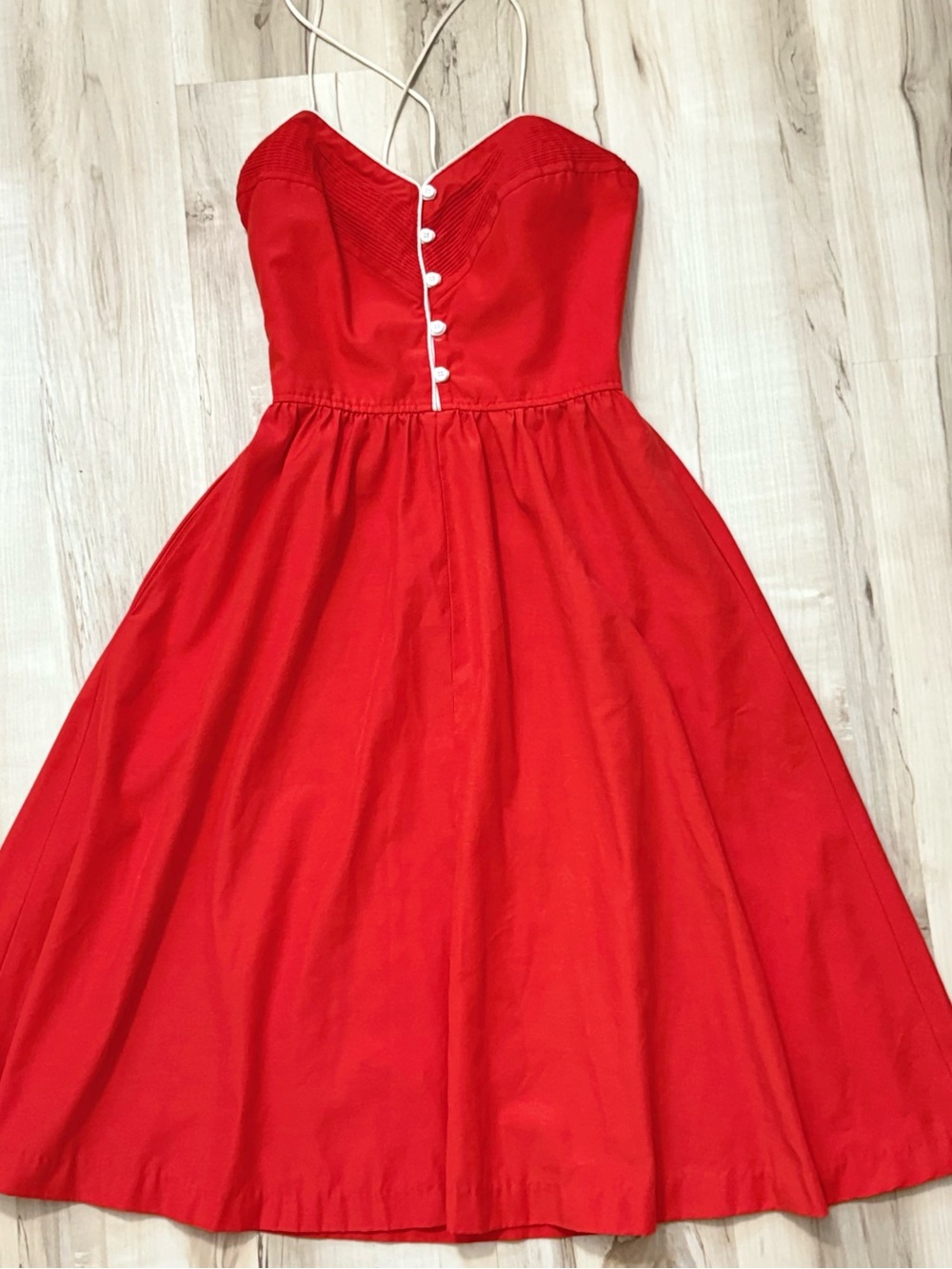 Vintage 1980’s Act I New York Red Sundress Size 5-6
